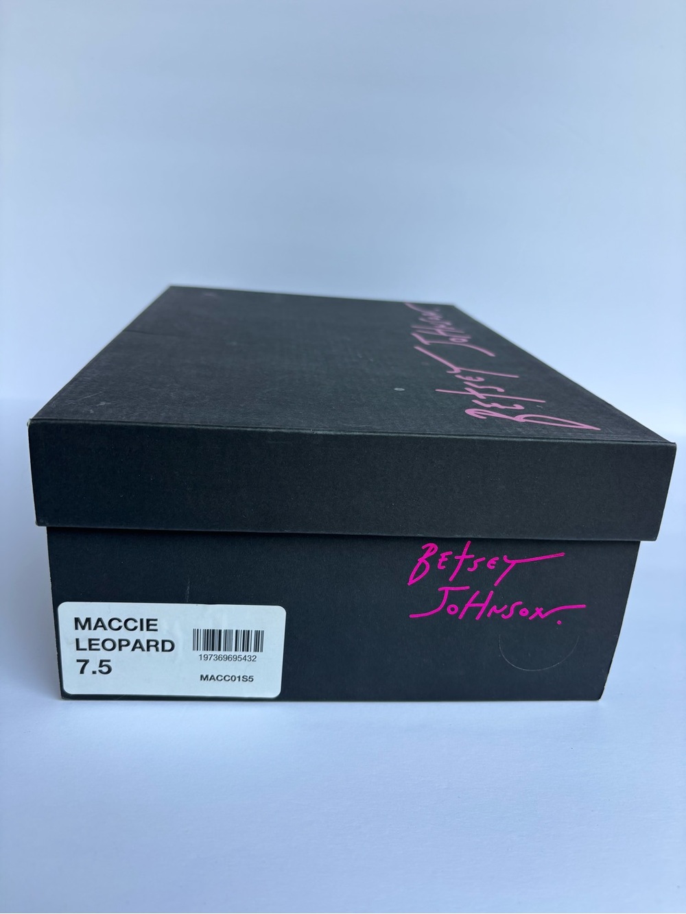 Betsey Johnson Leopard Pearl-Trim Block Heel - Brown/Black - Picture 6 of 8